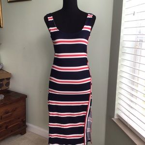Planet Gold Striped Dress